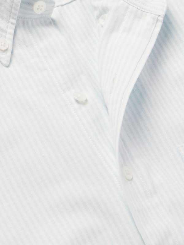 Button-Down Collar Striped Cotton Oxford Shirt - CU Button-Down Collar Striped Cotton Oxford Shirt - CU