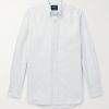 Button-Down Collar Striped Cotton Oxford Shirt Button-Down Collar Striped Cotton Oxford Shirt