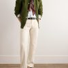 Button-Down Collar Striped Cotton Oxford Shirt - OU Button-Down Collar Striped Cotton Oxford Shirt - OU