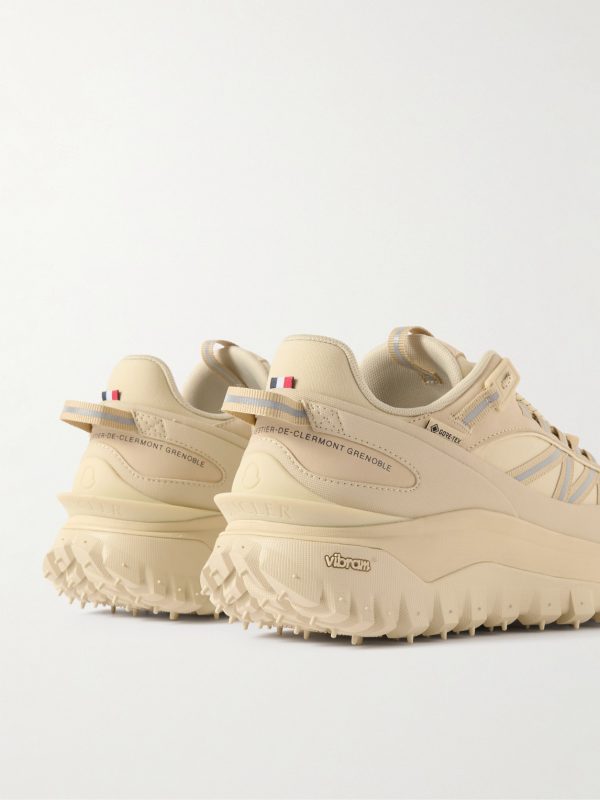 Trailgrip GTX Leather-Trimmed Canvas Sneakers - BK