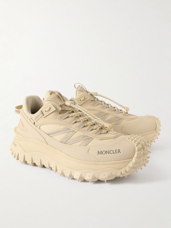 Trailgrip GTX Leather-Trimmed Canvas Sneakers - FR