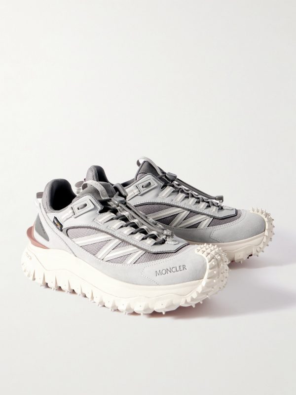 Trailgrip GTX Webbing and Rubber-Trimmed Leather, Suede and Mesh Sneakers - FR