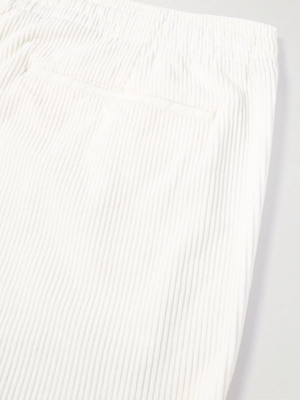 Prepster Straight-Leg Logo-Embroidered Cotton-Corduroy Drawstring Shorts - CU Prepster Straight-Leg Logo-Embroidered Cotton-Corduroy Drawstring Shorts - CU