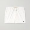 Prepster Straight-Leg Logo-Embroidered Cotton-Corduroy Drawstring Shorts Prepster Straight-Leg Logo-Embroidered Cotton-Corduroy Drawstring Shorts