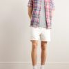 Prepster Straight-Leg Logo-Embroidered Cotton-Corduroy Drawstring Shorts - OU Prepster Straight-Leg Logo-Embroidered Cotton-Corduroy Drawstring Shorts - OU