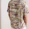 Convertible-Collar Printed Woven Shirt - BK Convertible-Collar Printed Woven Shirt - BK