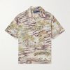 Convertible-Collar Printed Woven Shirt Convertible-Collar Printed Woven Shirt