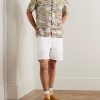 Convertible-Collar Printed Woven Shirt - OU Convertible-Collar Printed Woven Shirt - OU