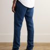 Straight-Leg Hemp-Twill Trousers - BK Straight-Leg Hemp-Twill Trousers - BK