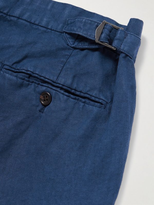 Straight-Leg Hemp-Twill Trousers - CU Straight-Leg Hemp-Twill Trousers - CU