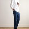 Straight-Leg Hemp-Twill Trousers - OU Straight-Leg Hemp-Twill Trousers - OU