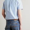 Button Down-Collar Logo-Embroidered Cotton Oxford Shirt - BK Button Down-Collar Logo-Embroidered Cotton Oxford Shirt - BK