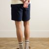 Slim-Fit Straight-Leg Stretch-Cotton Twill Shorts - BK