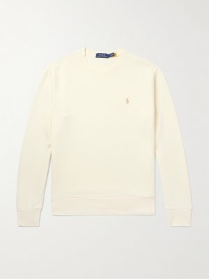 Logo-Embroidered Cotton-Jersey Sweatshirt Logo-Embroidered Cotton-Jersey Sweatshirt