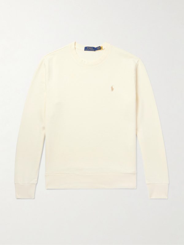 Logo-Embroidered Cotton-Jersey Sweatshirt