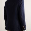 Wool-Blend Gabardine Blazer - BK Wool-Blend Gabardine Blazer - BK