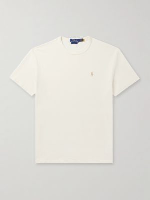 Logo-Embroidered Cotton-Jersey T-Shirt Logo-Embroidered Cotton-Jersey T-Shirt
