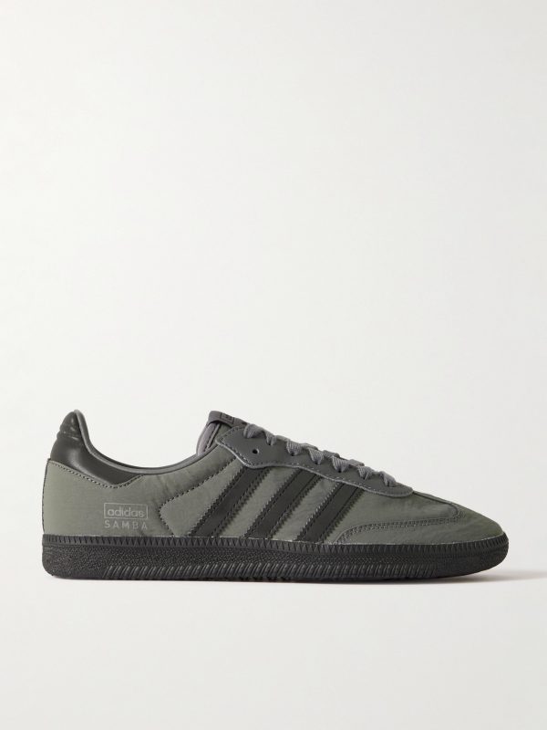 Samba OG Leather-Trimmed Shell Sneakers Samba OG Leather-Trimmed Shell Sneakers
