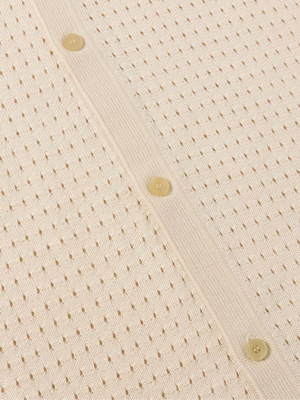 Pointelle-Knit Mercerized Pima Cotton Shirt - CU Pointelle-Knit Mercerized Pima Cotton Shirt - CU