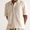 Pointelle-Knit Mercerized Pima Cotton Shirt - FR Pointelle-Knit Mercerized Pima Cotton Shirt - FR