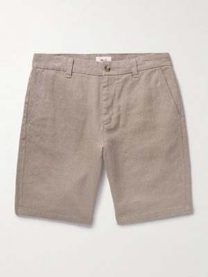 Crown 1454 Straight-Leg Linen Shorts Crown 1454 Straight-Leg Linen Shorts