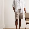 Crown 1454 Straight-Leg Linen Shorts - OU Crown 1454 Straight-Leg Linen Shorts - OU