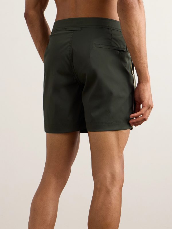 Bulldog Straight-Leg Mid-Length Swim Shorts - BK Bulldog Straight-Leg Mid-Length Swim Shorts - BK