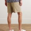 Alex Straight-Leg Linen Drawstring Shorts - BK