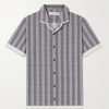 Hibbert Rills Camp-Collar Printed Cotton Shirt Hibbert Rills Camp-Collar Printed Cotton Shirt