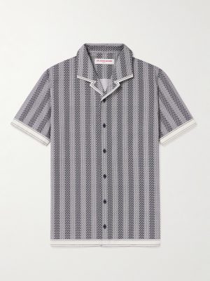 Hibbert Rills Camp-Collar Printed Cotton Shirt Hibbert Rills Camp-Collar Printed Cotton Shirt