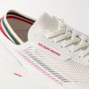 Larson Striped Mesh and Canvas Sneakers - CU Larson Striped Mesh and Canvas Sneakers - CU