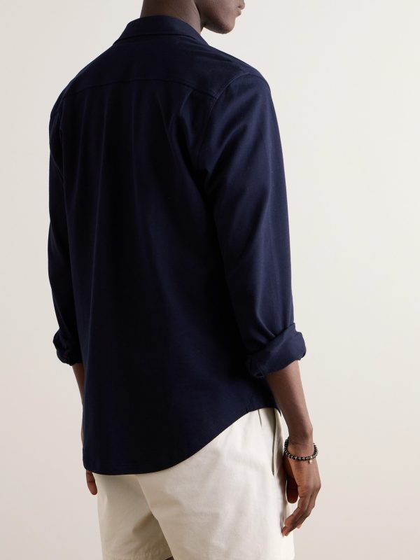Giles Cotton-Piqué Shirt - BK Giles Cotton-Piqué Shirt - BK