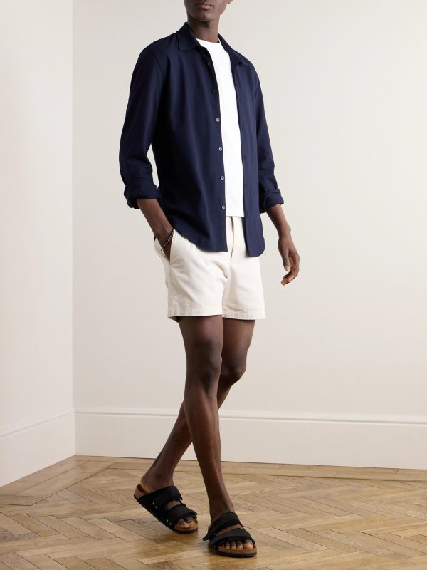 Giles Cotton-Piqué Shirt - OU Giles Cotton-Piqué Shirt - OU