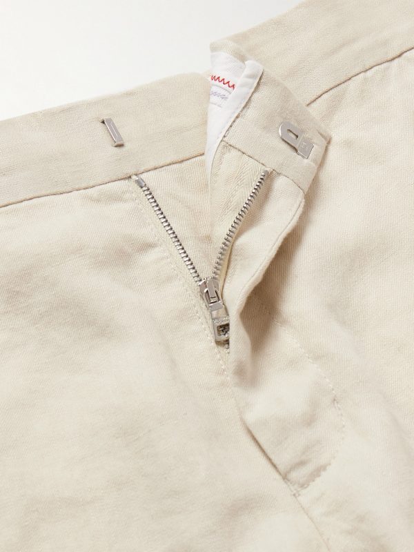Norwich Straight-Leg Linen Shorts - CU