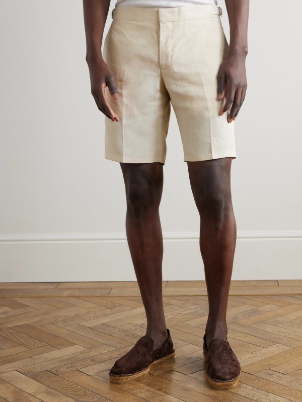 Norwich Straight-Leg Linen Shorts - FR