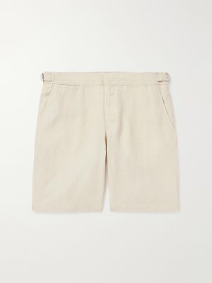 Norwich Straight-Leg Linen Shorts