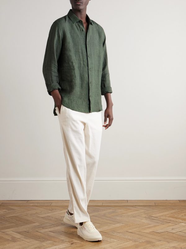 Giles Linen Shirt - OU Giles Linen Shirt - OU