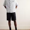 Oversized Logo-Embroidered Cotton-Jersey Shirt - OU