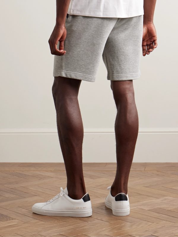 Quinn 1 Straight-Leg Cotton and Modal-Blend Jersey Drawstring Shorts - BK