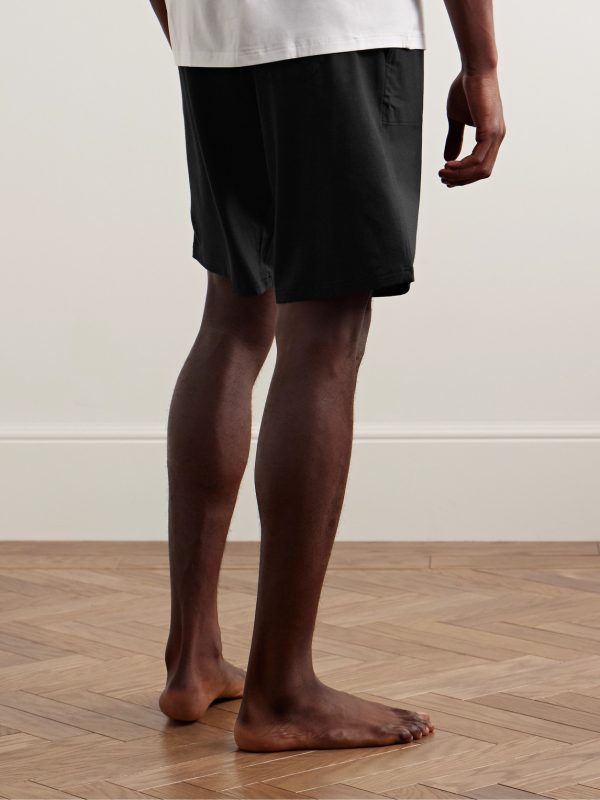 Basel Stretch-Micro Modal Jersey Pyjama Shorts - BK Basel Stretch-Micro Modal Jersey Pyjama Shorts - BK