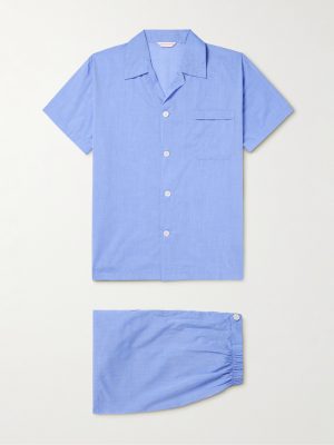 Amalfi Camp-Collar Cotton-Batiste Pyjama Set Amalfi Camp-Collar Cotton-Batiste Pyjama Set
