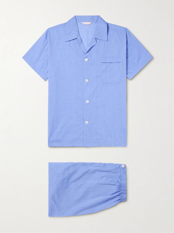 Amalfi Camp-Collar Cotton-Batiste Pyjama Set Amalfi Camp-Collar Cotton-Batiste Pyjama Set