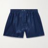 Woburn 8 Striped Silk-Satin Boxer Shorts Woburn 8 Striped Silk-Satin Boxer Shorts