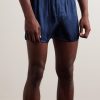 Woburn 8 Striped Silk-Satin Boxer Shorts - OU Woburn 8 Striped Silk-Satin Boxer Shorts - OU