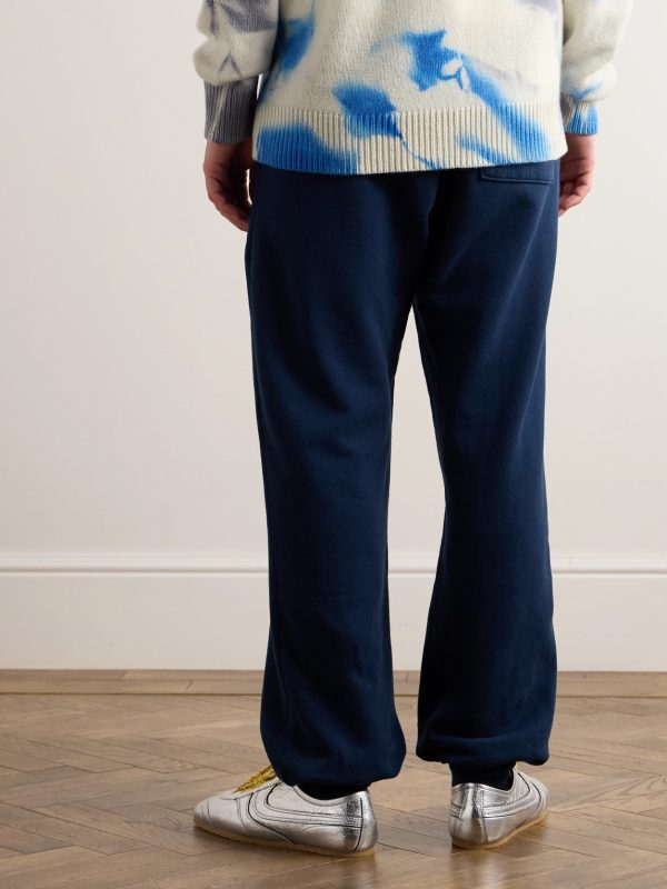 Straight-Leg Cotton and Cashmere-Blend Jersey Sweatpants - BK Straight-Leg Cotton and Cashmere-Blend Jersey Sweatpants - BK