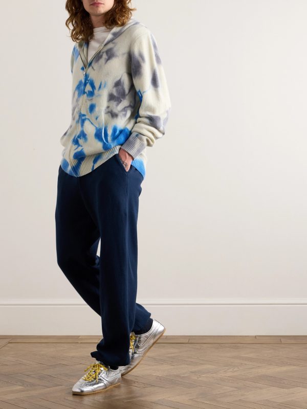 Straight-Leg Cotton and Cashmere-Blend Jersey Sweatpants - OU Straight-Leg Cotton and Cashmere-Blend Jersey Sweatpants - OU