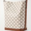 Triomphe Leather-Trimmed Logo-Print Coated-Canvas Tote Bag - BK Triomphe Leather-Trimmed Logo-Print Coated-Canvas Tote Bag - BK