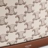 Triomphe Leather-Trimmed Logo-Print Coated-Canvas Tote Bag - CU Triomphe Leather-Trimmed Logo-Print Coated-Canvas Tote Bag - CU