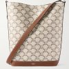 Triomphe Leather-Trimmed Logo-Print Coated-Canvas Tote Bag Triomphe Leather-Trimmed Logo-Print Coated-Canvas Tote Bag