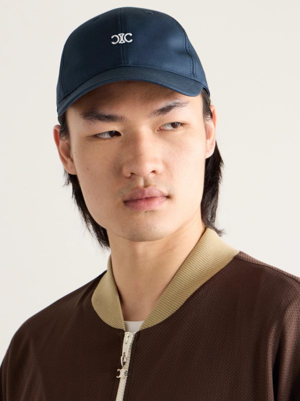 Triomphe Logo-Embroidered Cotton-Gabardine Baseball Cap - OU Triomphe Logo-Embroidered Cotton-Gabardine Baseball Cap - OU